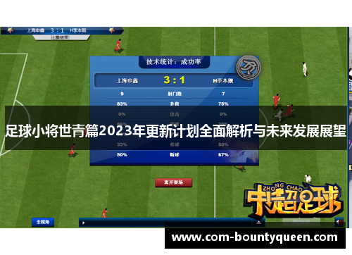 足球小将世青篇2023年更新计划全面解析与未来发展展望